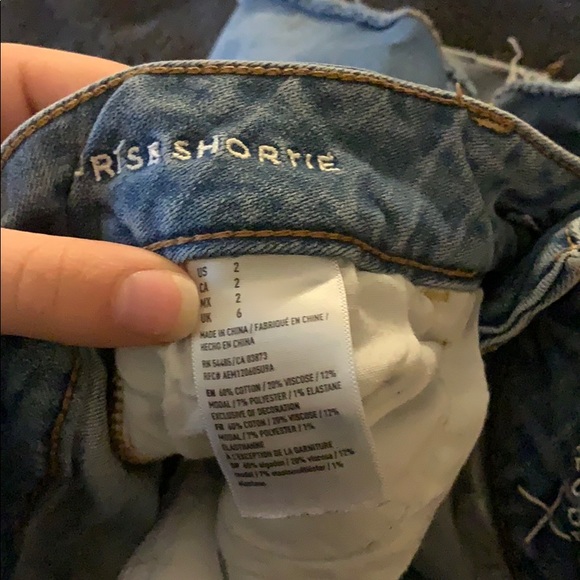 AEO high rise denim shorts - Picture 3 of 3